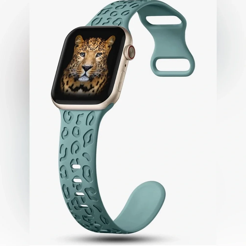 Engraved Leopard 3- Pack Apple Watch Bands